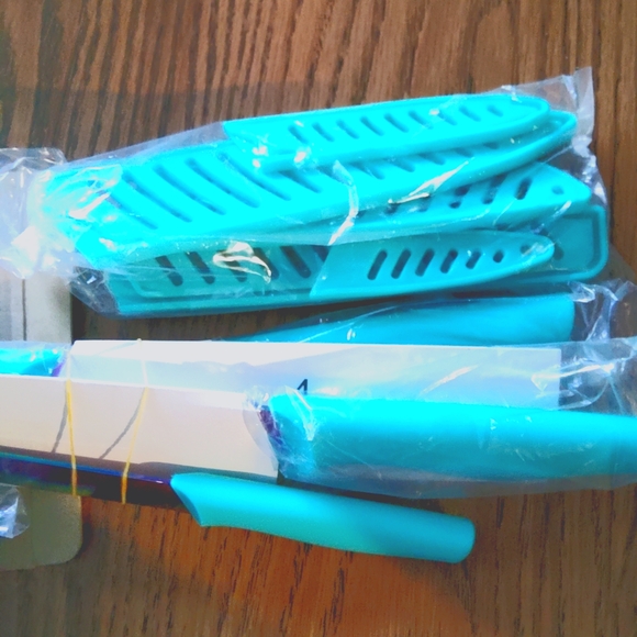 Rainbow Titanium Kitchen Knife Set - Picture 2 of 7